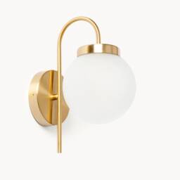 Ely - Mid Century Glass Globe Wall Sconce Bathroom Vanity Light, Ip44 - thumbnail 1