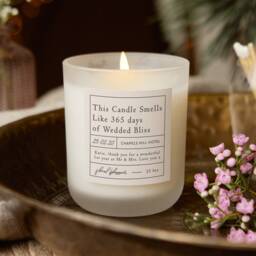 1st Anniversary Candle Gift Personalised Soy Wax Candle, 365 Days Of Bliss - thumbnail 1