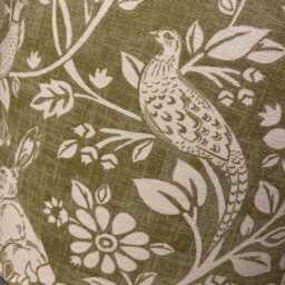 Heathland Moss, Hares & Pheasants, Handmade Drum Lampshade, Designer Home Decor - thumbnail 4