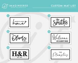 Waterproof Personalized Grey Door Mat - Customized Welcome Rug Housewarming Gift Outdoor Washable Doormat Custom - thumbnail 1