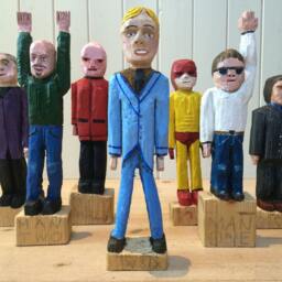 Whittled Driftwood Best Man Figurine - Kipple Carvings Series - thumbnail 2