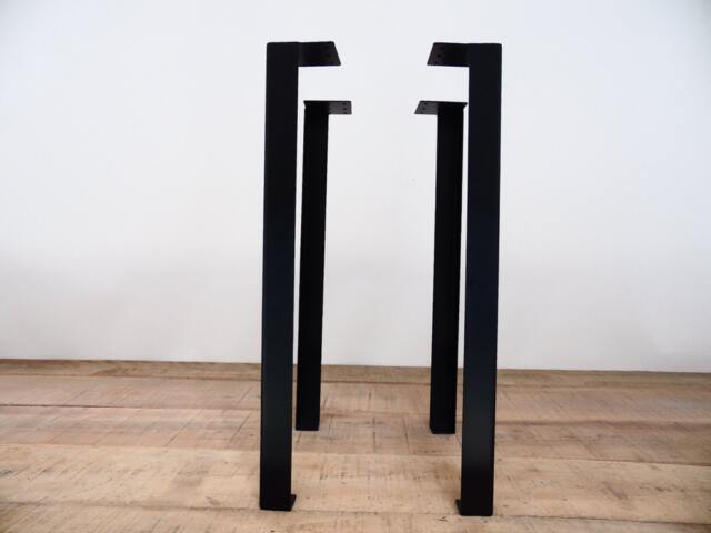 "Industrial Angle Steel Table Legs 40"" Height Metal - Set Of 4 -Modern Counter &bar - Custom Heights - 33"" To 42" - image 1