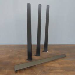 "Industrial Angle Steel Table Legs 40"" Height Metal - Set Of 4 -Modern Counter &bar - Custom Heights - 33"" To 42" - thumbnail 3