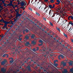 Handmade Wool Afghan Runner Rug Khal Mohammadi Bokhara Hallway Rug - 23.2x2.10 Ft - thumbnail 4