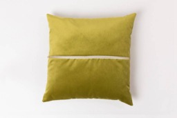 Velvet Touch Pillow . Chartreuse - Cushion Throw Case Decorative Accent - thumbnail 1