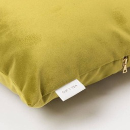 Velvet Touch Pillow . Chartreuse - Cushion Throw Case Decorative Accent - thumbnail 2