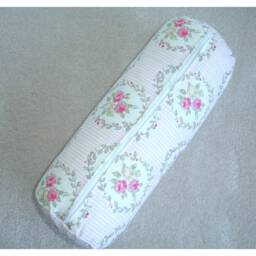 "Bolster Cover Pink Yellow Rose Cylinder Pillow Round Sham 16"" 18" - thumbnail 3