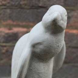 Outdoor Penguin Figurine Stone Statue Handmade Bird Sculpture Garden Ornament Cement Winter Wildlife Lover Gift - thumbnail 3