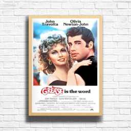 Grease Movie Poster Vintage Film Wall Art - A3, A4, A5 - thumbnail 3