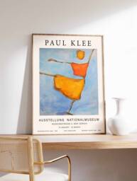 Paul Klee Exhibition Poster, Scarecrow By Alfons Niex in Homage To Klee, Abstract Art Print, Modernist Art, Gift Idea, A1/A2/A3/A4 - thumbnail 1