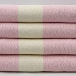 "Geometric Blanket, Soft Blanket, Turkish Blanket, Diamond Blanket, Pink Throw, Bedspreac, Beach Throw, Long Blanket, 79""x95" - thumbnail 2