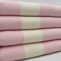 "Geometric Blanket, Soft Blanket, Turkish Blanket, Diamond Blanket, Pink Throw, Bedspreac, Beach Throw, Long Blanket, 79""x95" - thumbnail 3