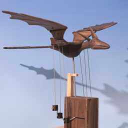 Handmade Wooden Dragon Automaton, Mechanical Kinetic Sculpture, Figurine, Moving Art For Desk, Unique Father's Day Gift - thumbnail 2