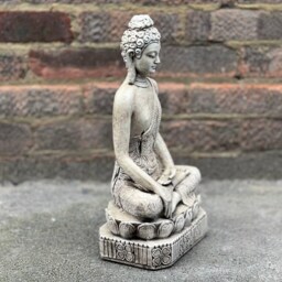 Amazing Chinese Woman Sculpture Stone Decor Concrete Statue Cement Japanese Ornament Zen Garden Decoration Tradition Gift - thumbnail 3