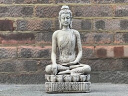Amazing Chinese Woman Sculpture Stone Decor Concrete Statue Cement Japanese Ornament Zen Garden Decoration Tradition Gift - thumbnail 1