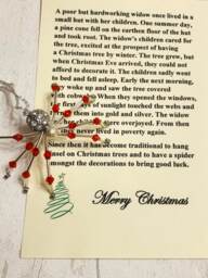 Lucky Beaded Christmas Spider, Traditional Lucky Decoration, Festive Ornament, Sparkly Spider - thumbnail 1