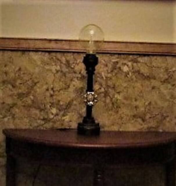 Tiny Desk Lamp-Dorm Lamp-Table Lamp-Rustic Lamp-Edison Steampunk Lighting-Gifts For Men-Industrial Lighting-Home Decor-Desk Accessories - image 1
