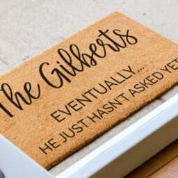 Family Name Doormat - Personalized Custom Welcome Mat New Home Gift Couple Housewarming - thumbnail 2