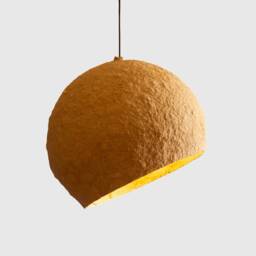 Paper Mache Jupiter Pendant Light, Large Lamp For Industrial Interiors - thumbnail 3