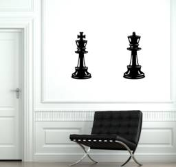 Chess Pieces Vinyl Wall Decal Queen King Home Room Decor Stickers Mural - #2824Di - thumbnail 1