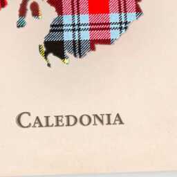 Clan Caledonia Scottish Tartan Map - Of Scotland Family Wall Decor, Ready To Hang - thumbnail 4