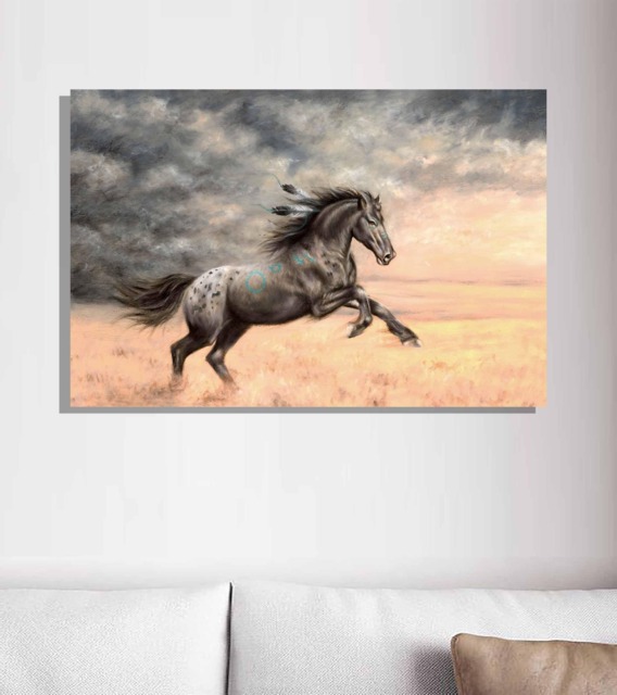 Appaloosa Horse Painting, Limited Edition Equine Art Print On Canvas - image 1