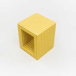 Book Shelf. Side Table. Bedside Home Decor. Yellow Bright Tiled - thumbnail 2