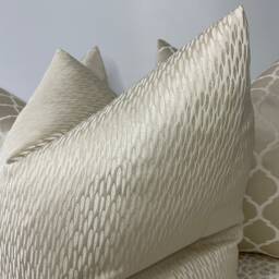 Cream Cushion Cover, Luxury Pillow Throw Cover For Sofa Or Bed, Scatter Champagne Bedding, Astrid - thumbnail 4