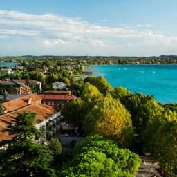 Lake Garda Italy Art Print Sirmione Peninsula View - thumbnail 2
