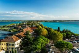 Lake Garda Italy Art Print Sirmione Peninsula View - thumbnail 1