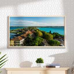 Lake Garda Italy Art Print Sirmione Peninsula View - thumbnail 3