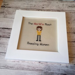 Birthday Gift For Her Custom Made Personalised Design Portrait Embroidery Art - thumbnail 3