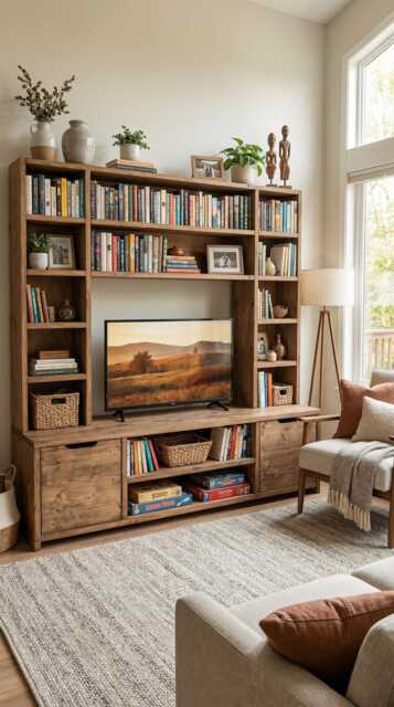 Reclaimed Wood Bookcase/Shelving Units & - Entertainment Center - image 1