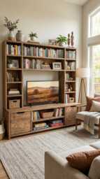Reclaimed Wood Bookcase/Shelving Units & - Entertainment Center
