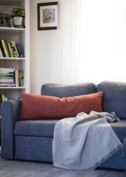 Burnt Orange Linen Lumbar Pillow Cover Rust Throw Pillowcase - thumbnail 1