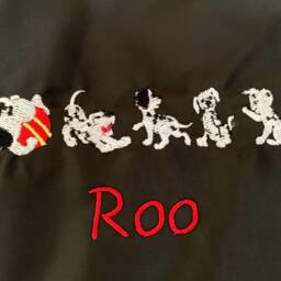 Dalmatian Dogs Towel - Personalised Face Cloth/Hand Bath = Embroidered - thumbnail 2