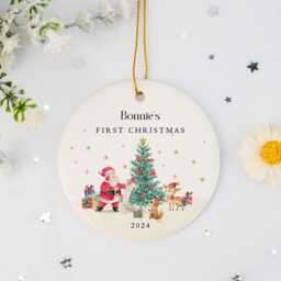 Custom Baby's First Christmas Baubles, Keepsake Ornament, New Baby Gifts, Tree Decor, Gifts For Kids - thumbnail 2