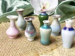 Cute Mini Vase Mommy Pot Desk Decor Gifts For Her, Handmade Tiny Pottery Unique Mom, Miniature Bud Ceramic Gifts - thumbnail 1