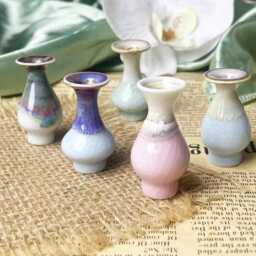Cute Mini Vase Mommy Pot Desk Decor Gifts For Her, Handmade Tiny Pottery Unique Mom, Miniature Bud Ceramic Gifts - thumbnail 2