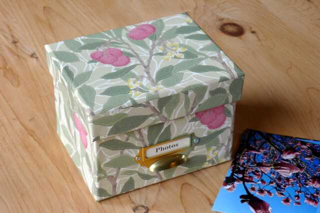 Handmade William Morris Photo Box Arbutus Floral Design - image 1