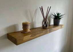 Handmade Solid Wood Floating Shelf Scaffold Board Style