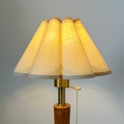 Handmade Khaki Fabric Pleated Lampshade Petal Shades For Table Lamps Pendant Uno Spider Fitters Harp Clip-On Home Furnishing Lamp Decor - thumbnail 2