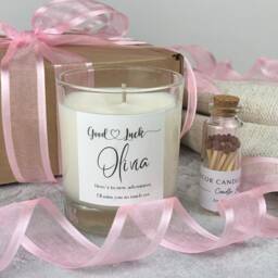 Good Luck Soy Candle Gift New Job, Beginnings, Graduation - thumbnail 3