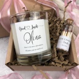 Good Luck Soy Candle Gift New Job, Beginnings, Graduation - thumbnail 1