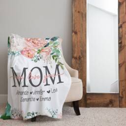 Christmas Gift For Mom, Grandma & Mom Present, We Love You Blanket, From Kids Wife, Grandparent - thumbnail 2