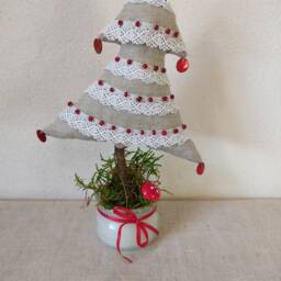 Decorative Fabric Christmas Tree - thumbnail 2