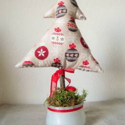 Decorative Fabric Christmas Tree - thumbnail 4