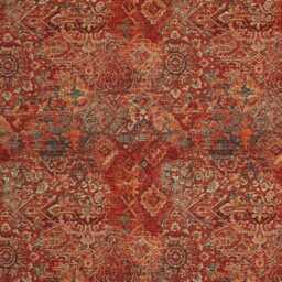 Custom Upholstered Ottoman Round Hidden Storage Footstool - Persian Kilim Fabric - thumbnail 4