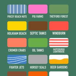 Colours Of Norfolk Print - Funny Seaside Art, Norwich Home Decor - thumbnail 2