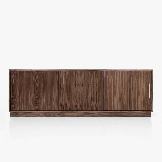 Mid-Century Sideboard, Dresser, Commode, Credenza Made Of Walnut Vaneer - Livlo Os05 - image 1